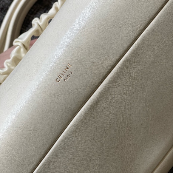 Old Celine white eyelet purse bag by Phoebe Philo - like new with dustbag - Picture 2 of 4